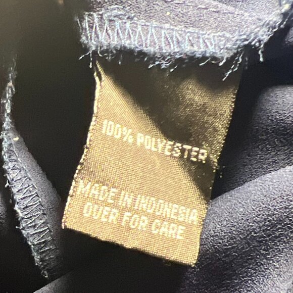 💙 BCX Navy Sleeveless Button-Front Top – Size L - Picture 7 of 8